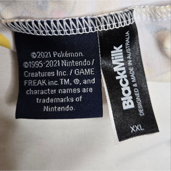 BLACKMILK Pokemon‎ Pikachu faces tie front crop short sleeve tee shirt XXL - Picture 6 of 10